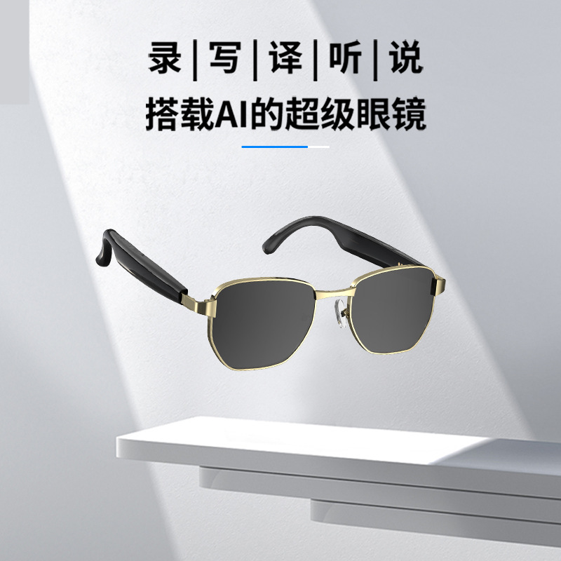 Nuevos productos transfronterizos Bluetooth Smart ai gafas de sol multifunción traducción en tiempo real auriculares llamadas y escuchar canciones