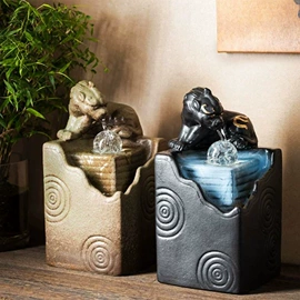 树脂工艺品;流水摆件;紫砂工艺品