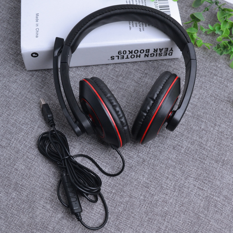 Auriculares con cable USB con control de micrófono Auriculares de alta calidad de sonido Tablet PC Universal image 4