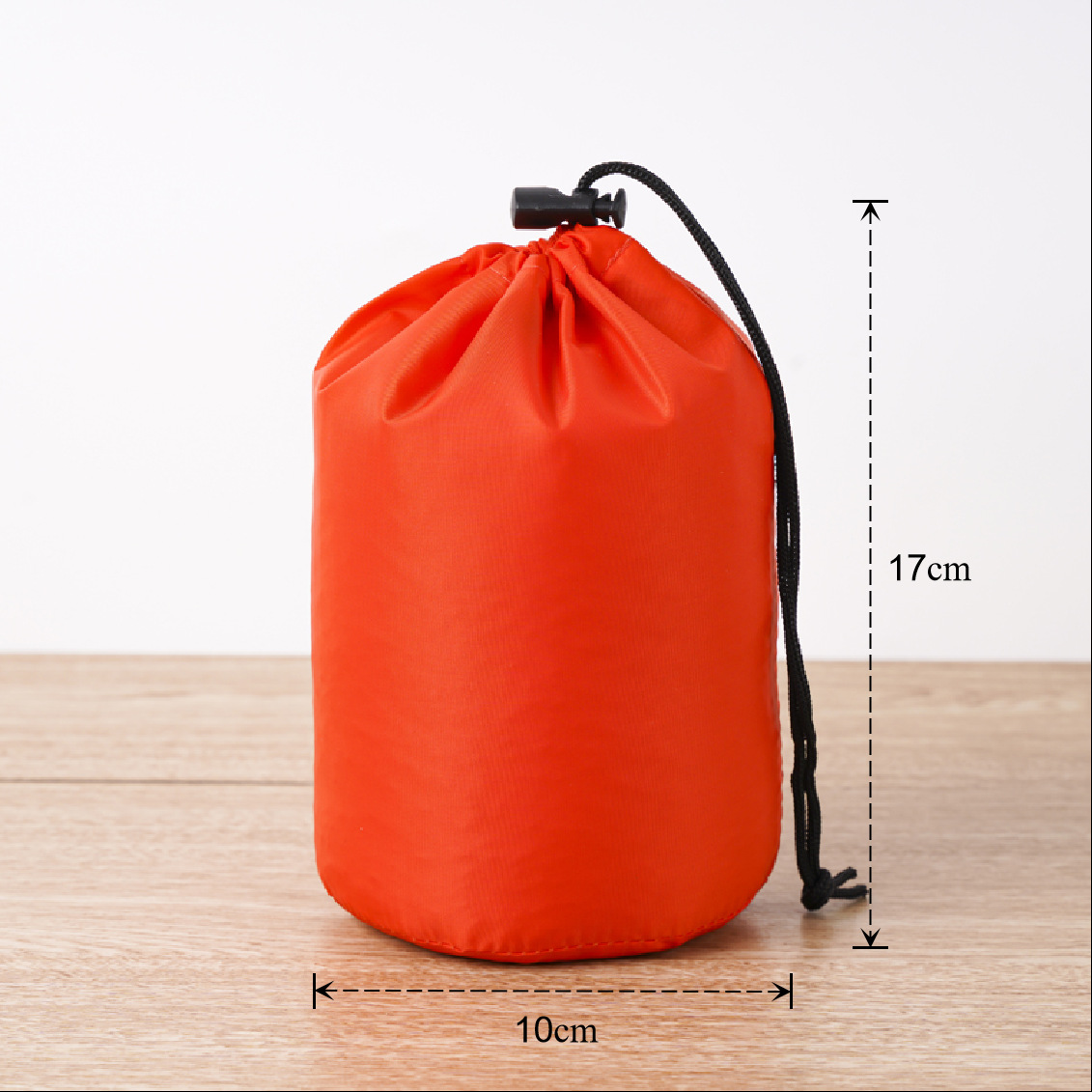 Bolsa de cuerda de nylon impermeable cilíndrica de plumón para ropa doméstica de poliéster bolsa de almacenamiento bolsa de embalaje bolsillo de paquete de contracción image 8
