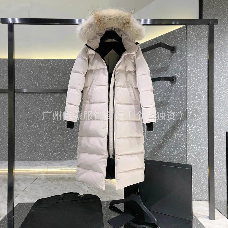Putian High Version Big Goose down Jacket 22 Models Mystique Canadian Women's Extra Long Hooded Jacket 3035L