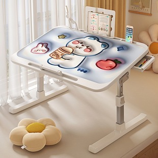 Adjustable Bed Desk, Foldable Computer Desk, Study Desk for Students, Lazy Desk for Dormitory, Adjustable and Foldable Desk for Bay Window