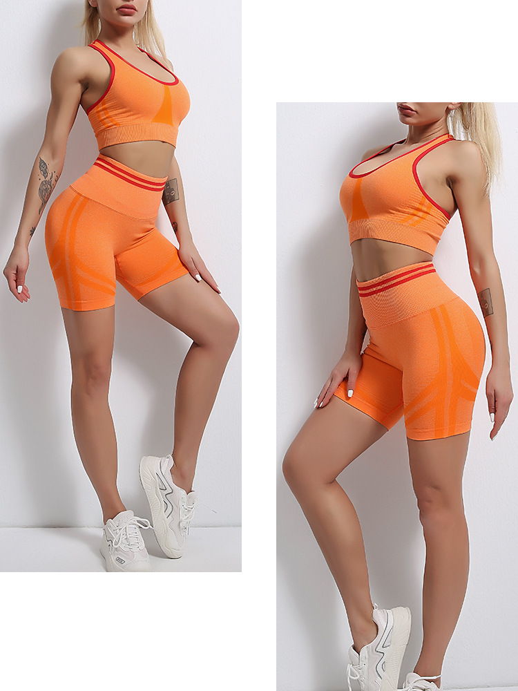 high stretch hip-lifting waist yoga suit nihaostyles clothing wholesale NSYS85449