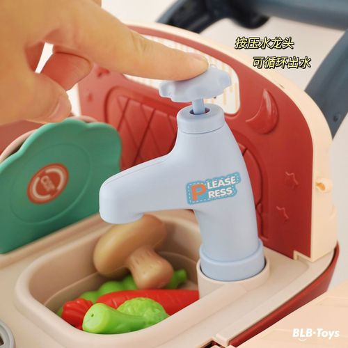 Children's play house multifunctional shopping cart trolley role play cooking cooking kitchen educational children's toys