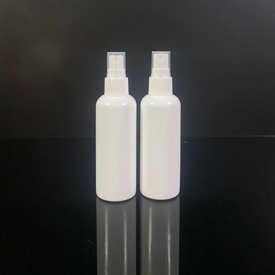 現貨100mlpe噴霧瓶化妝補水小噴壺白色塑料小空瓶酒精消毒液瓶子