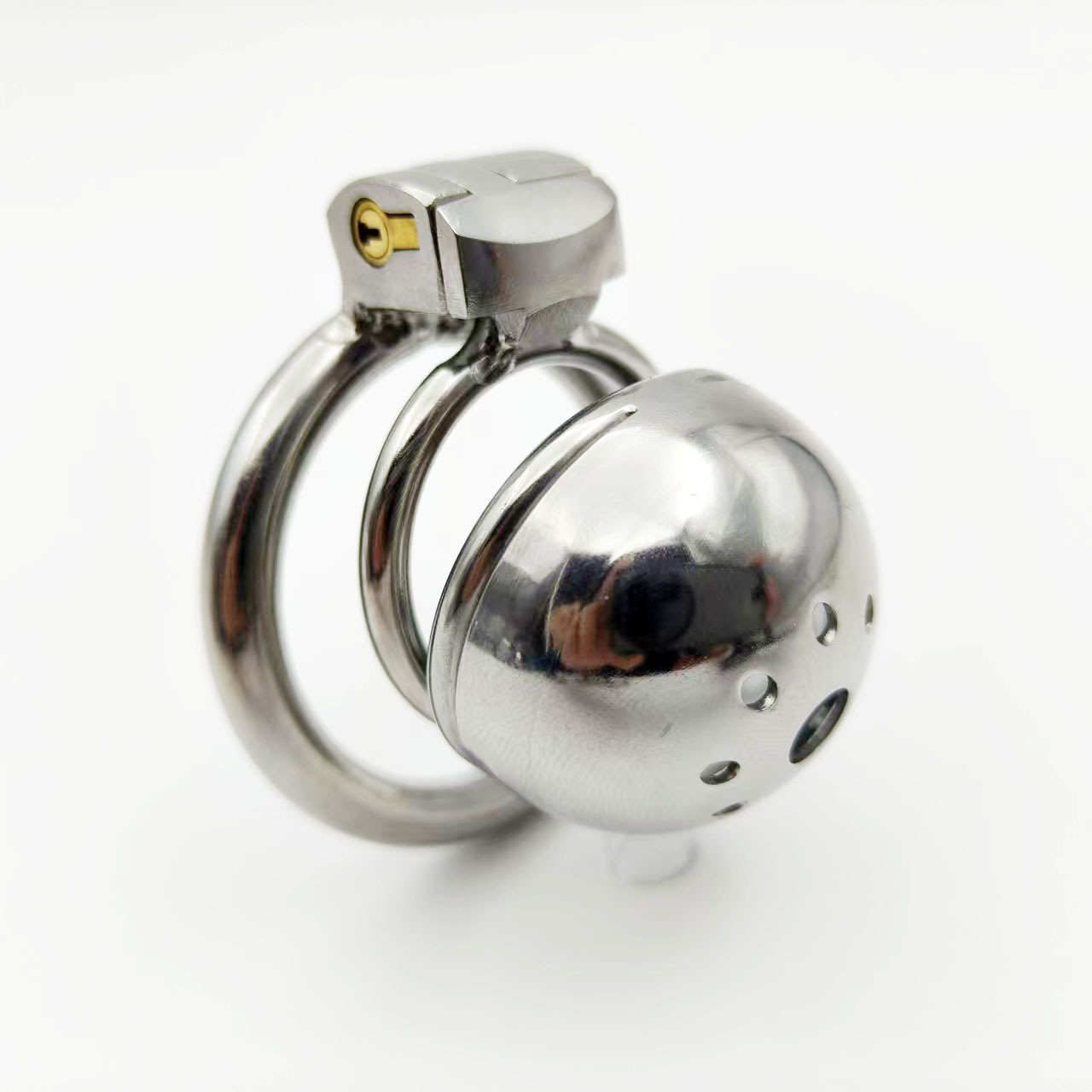 升级卡扣不锈钢锅盖贞操锁贞洁锁金属贞操裤小阴茎cb锁jj鸟笼禁欲