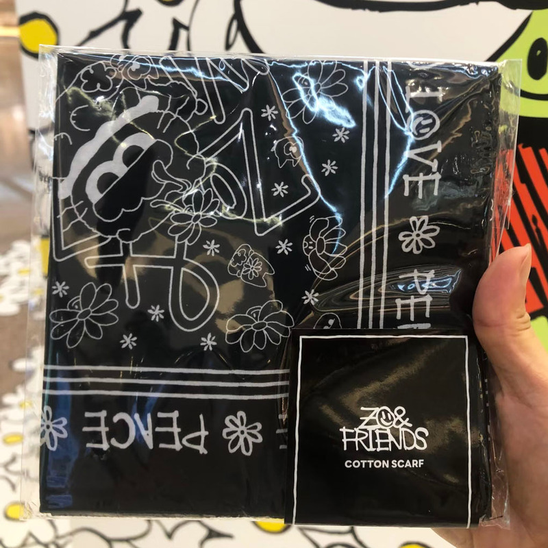 G-DRAGON 权志龙GD丝巾ZOA联名方巾头巾可折叠明星周边同款|undefined