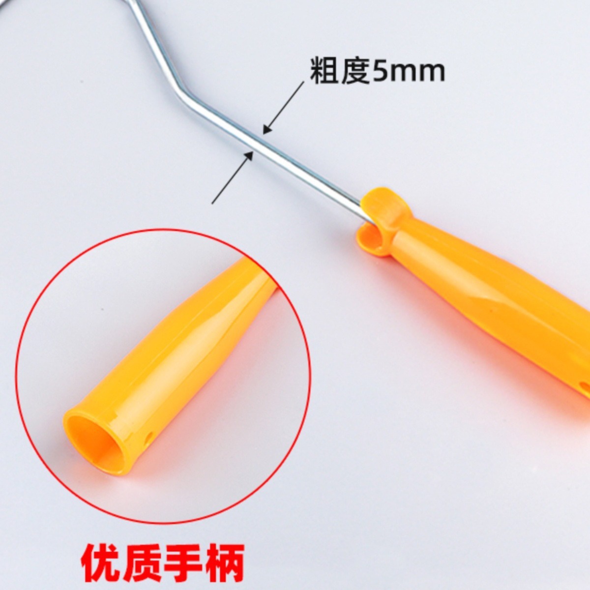 soporte de inserción directa pulgar manejo de núcleo de rodillo soporte de núcleo de cepillo manejo de pulgar pequeño esquina pequeña manejo de núcleo de rodillo