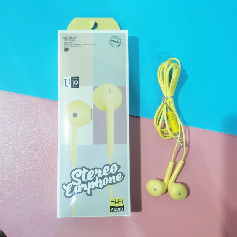 重低音有線イヤホン線制御麦音楽イヤホン付き入耳式丸穴汎用イヤホンu28包装箱付き|undefined