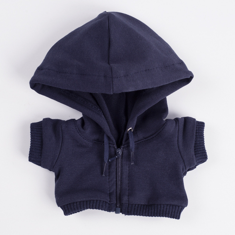 现货10/20CM15CM娃衣拉链连帽卫衣棉花娃娃玩偶衣服多种颜色批发|undefined