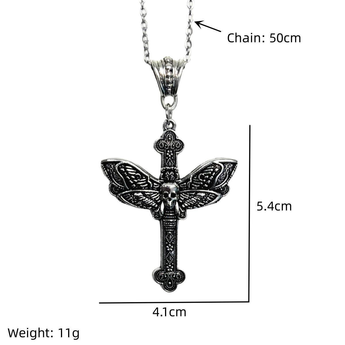 Cross Pattern Men's Gender Plating Design Hip-Hop Cross Zinc Alloy Plating Men's Pendant Necklace