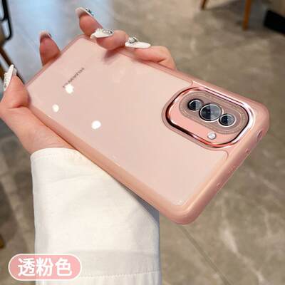 Electroplated phone case for Huawei nova11 cute nova10 with lens film 9 transparent nova8 New 7 men