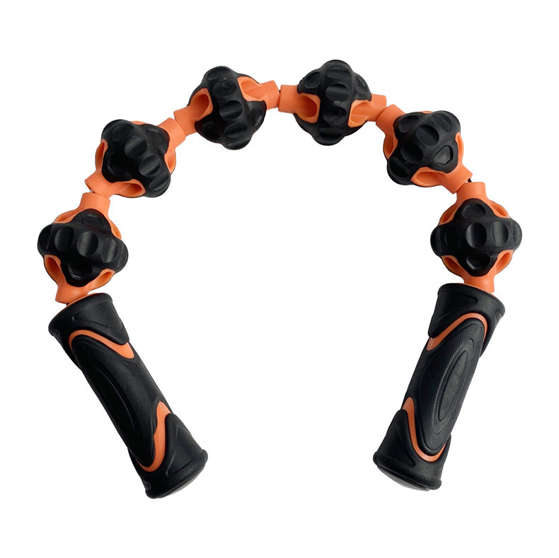 Bola de masaje con cuerda para fitness y uso al aire libre, masajeador portátil para espalda, hombros, cuello y piernas