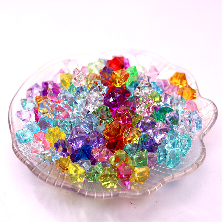 Colorful ice cube children's toy gem wholesale diy handmade accessories jewelry doll machine mini blind box ice crushing