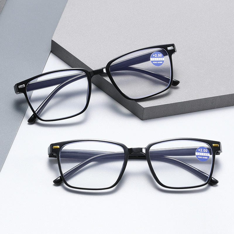 24 men's ultra-light high-definition anti-blue light reading glasses…