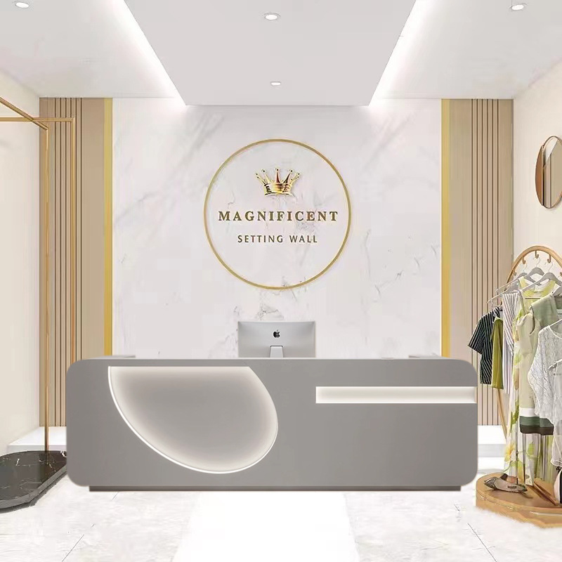 小型烤漆服装店美容院甜品店蛋糕房前台柜台男女装店铺收银台吧台