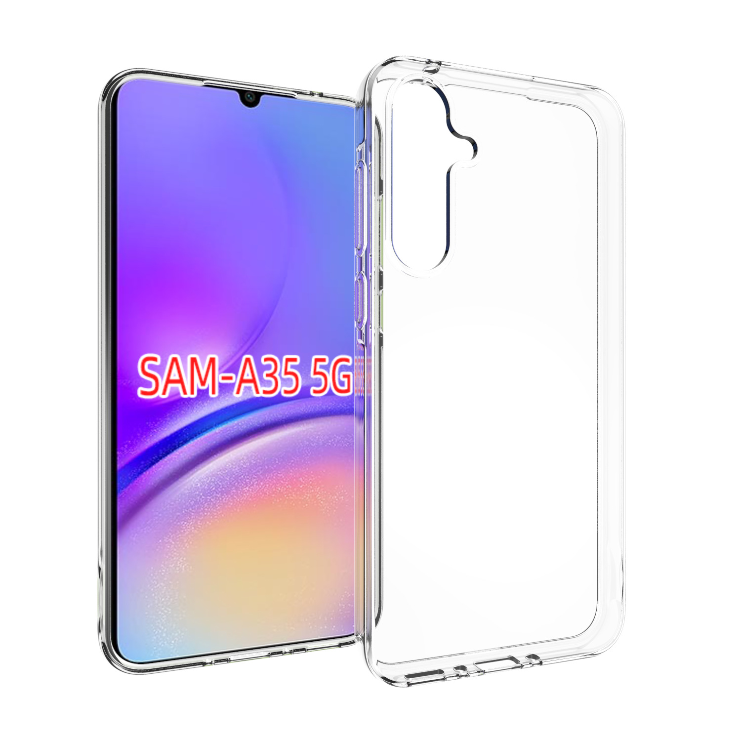 适用三星Galaxy A35手机壳保护套TPU清水套软胶光面防水纹