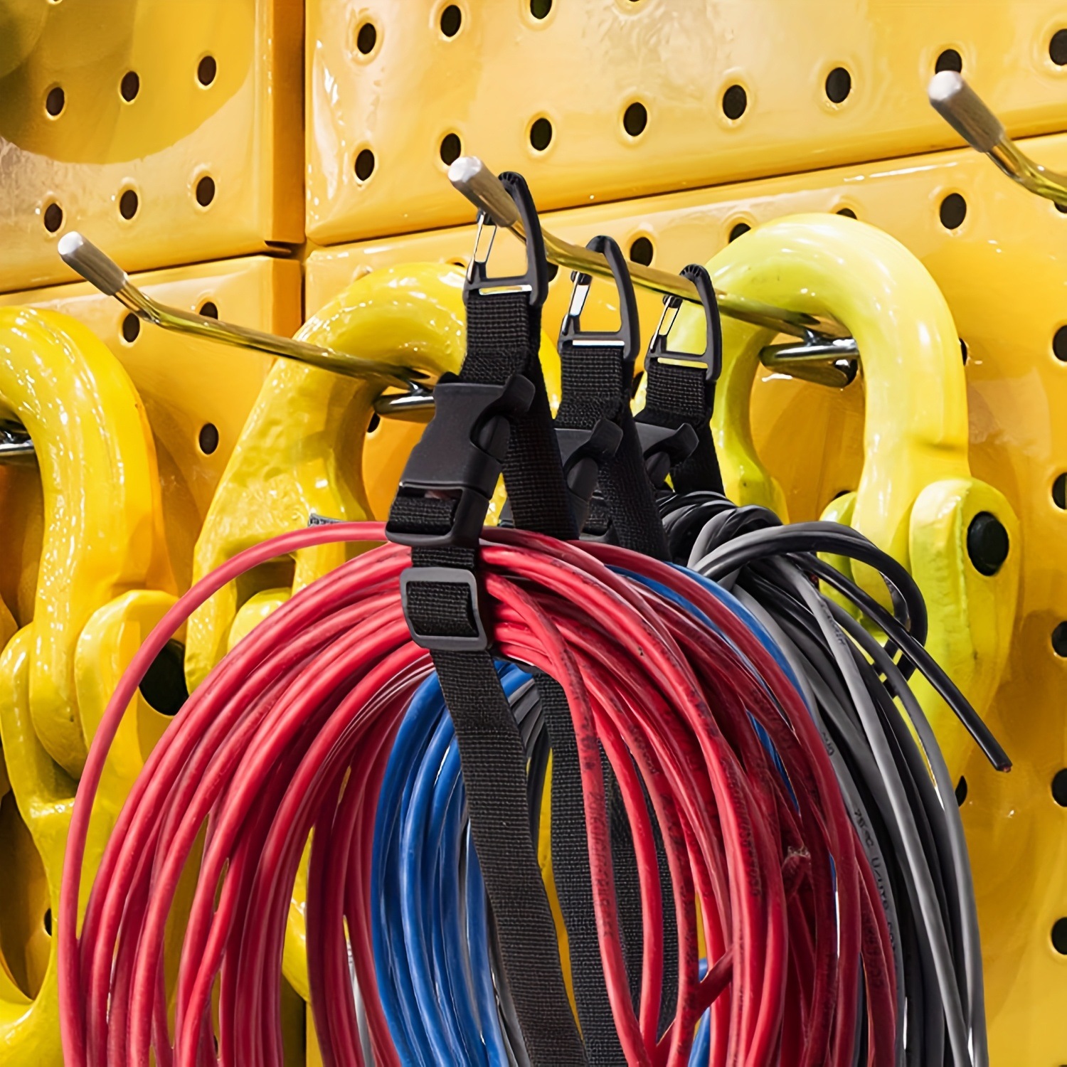 Correa de almacenamiento de correa de hebilla triangular transfronteriza Correa de almacenamiento multifuncional ajustable Correa de almacenamiento de cable de almacenamiento