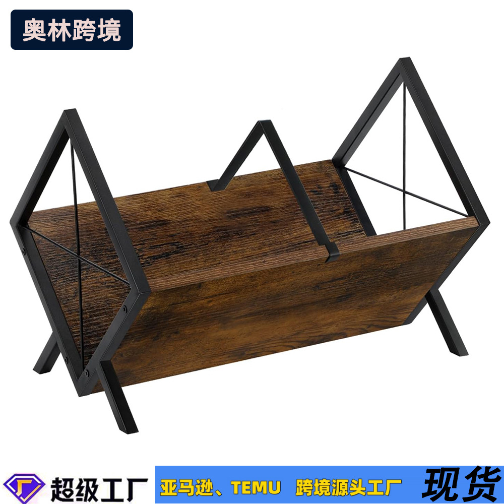 Estante de discos de vinilo de madera maciza transfronteriza madera forjada combinada con estante de almacenamiento de CD Estante de almacenamiento de discos de madera de gran capacidad