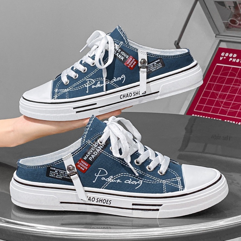 Artistescht Stil Canvas Hallefunhänger Summer Männer 2024 nei koreanesch Versioun Casual Trendy Schong fir Teenager a Studenten_voghion.com