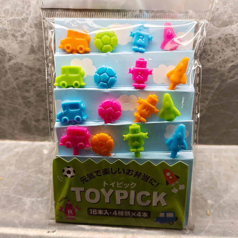¡Nuevo producto! Estilo japonés Espacio de los niños palo de fruta lindo viento no hace daño a la boca de seguridad de dibujos animados fruta tenedor traje image 16