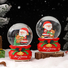 爆款圣诞老人雪人发光水球八音盒儿童创意礼品学生送朋友礼物批发