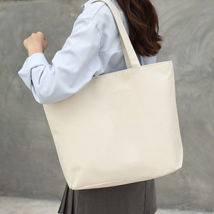 Dongguan in stock canvas tote bag double shopping bag fashion new single shoulder portable canvas bag custom advertising bag