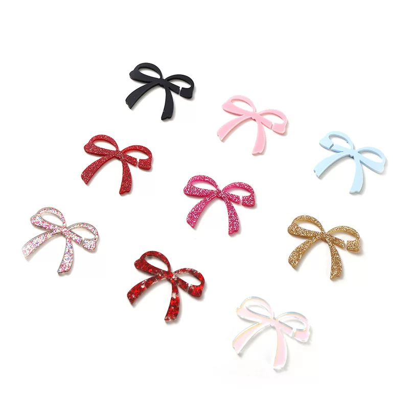  Acrylic multicoloured brand wineglass with bow, pendant for party, (Cross-border trading), high-quality style