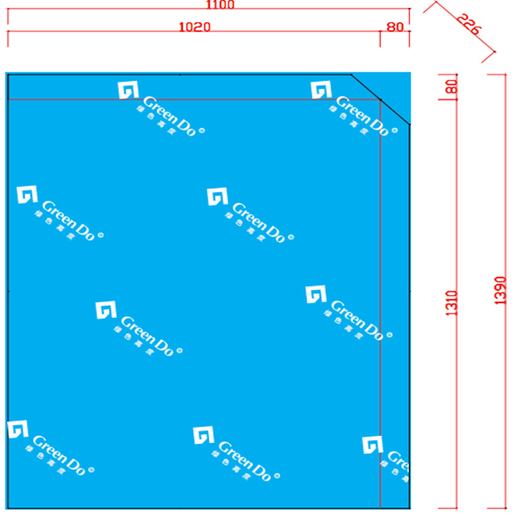 蓝色纸滑板 加厚牛皮纸 纸滑托盘 浙江纸滑板厂家 纸滑拖