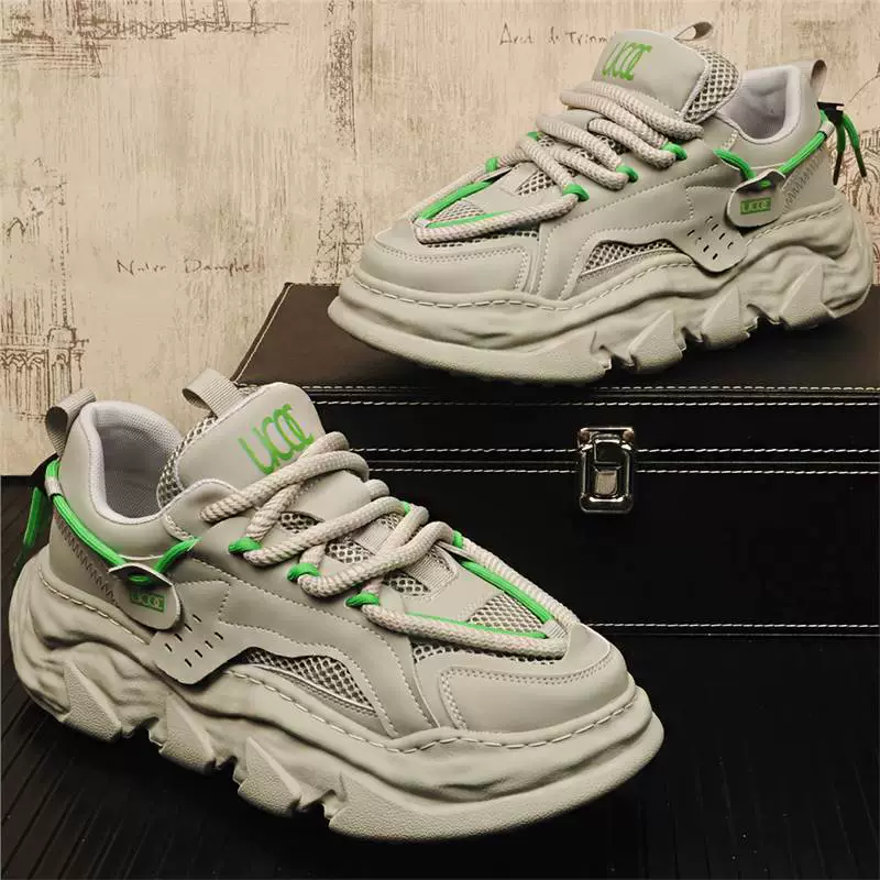 Папа, толстая подошва, маленькие белые туфли, модные пары, дышащие мужские повседневные туфли