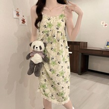 【实体店】云朵棉吊带睡裙女（仿棉邹布）休闲小清新睡衣家居服