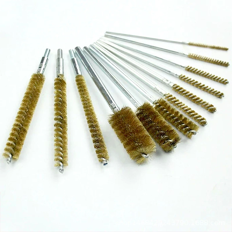Трубная щетка из нержавеющей стали удлиненное внутреннее отверстие для удаления заусенцев электрическая полировка и полировка артефакт проволочная щетка с круглой щетиной