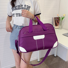 Portable waterproof travel bag with telescopic handle, fitness storage bag, large capacity business trip travel bag