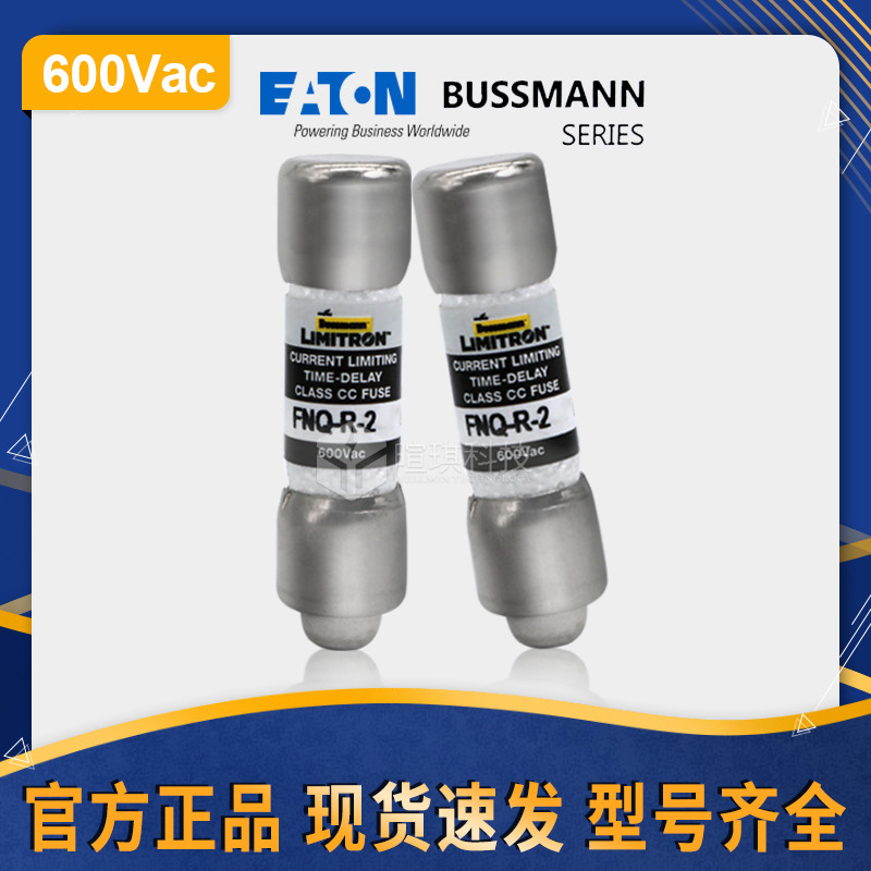 bussmann巴斯曼熔断器FNQ-R-2陶瓷熔断器600V低压延时慢熔熔断器