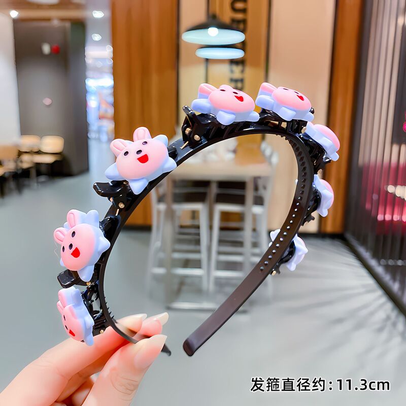 儿童发箍网红女童可编发头箍发饰卡通可爱公主夏季碎花器编织|undefined