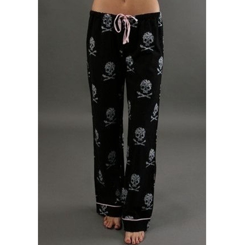 Women's Daily Punk Skull Full Length Casual Pants display picture 2