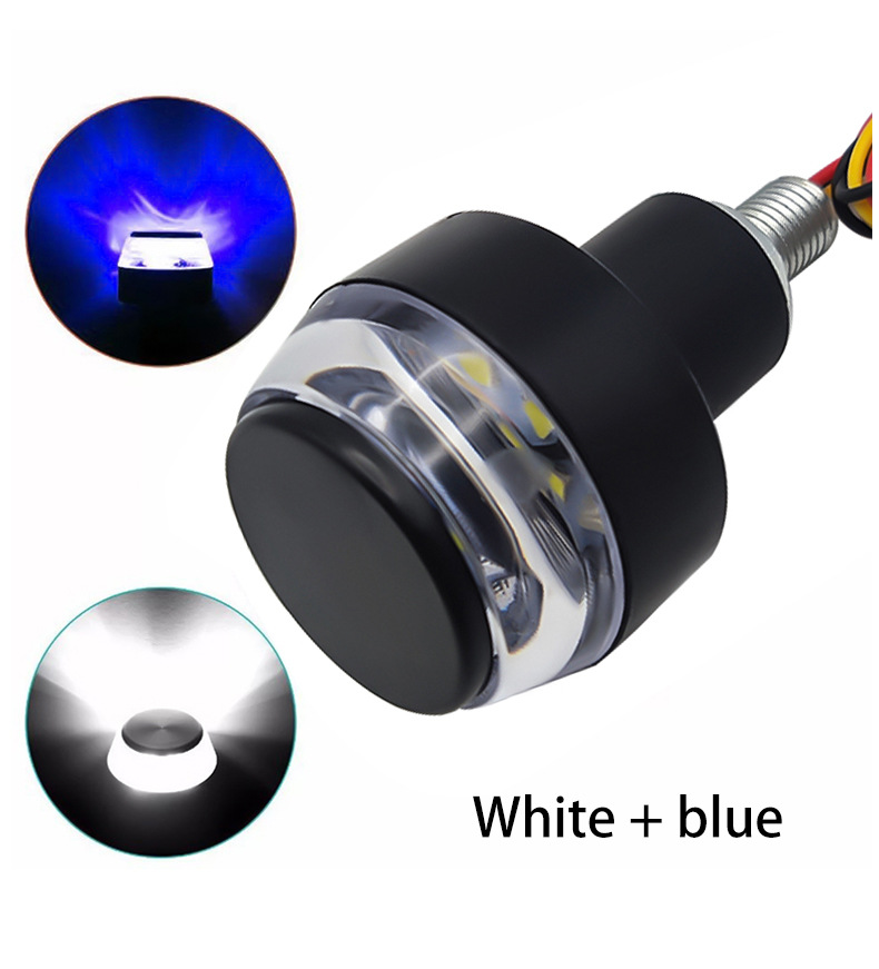 Source Factory Motorcycle Handlebar Turn Signal Plastic Shell Led High-Brightness Modified Mountain Bike Light Headlight