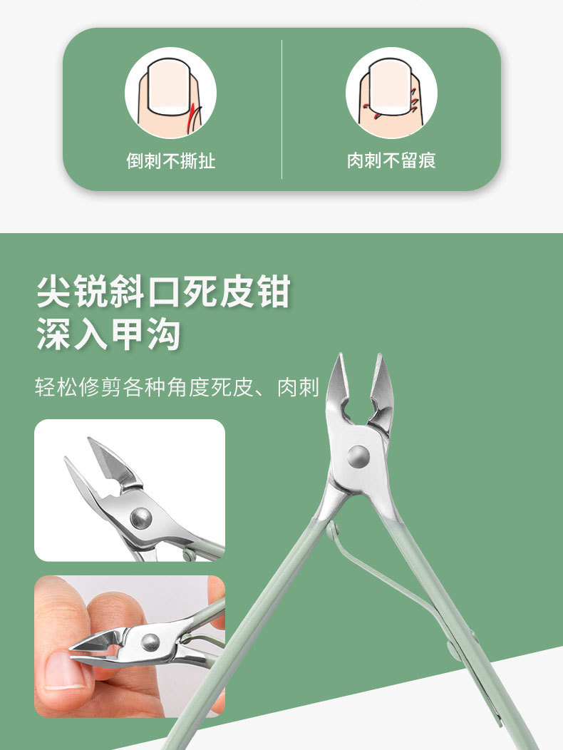 Nail scissor set 16-piece set nail cutting, manicure, beauty tweezers, pedicure knife, ear pick knife ready-made beauty tools