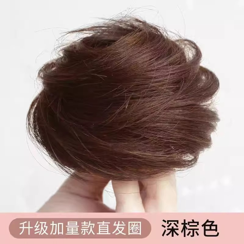 고무줄 헤어스트레이트너 [다크브라운]