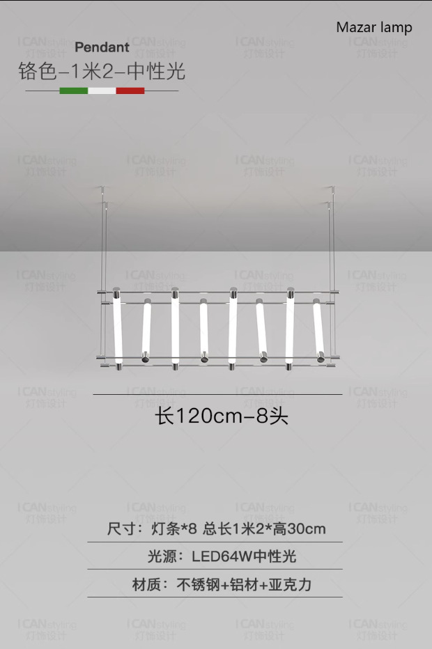 Zhongshan diseñador de lámparas candelables iluminación de estudio minimalista oficina creativa barmaza arte restaurante lámpara
