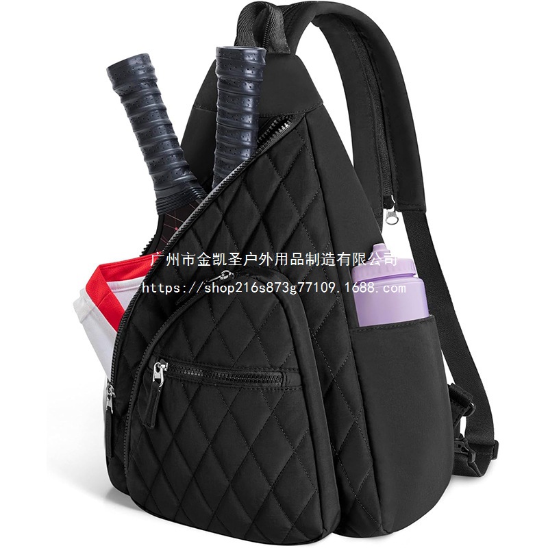 New cross-border fashion diamond-pattern waterproof dry-wet separation sports bag, gym bag, pickleball bag, tennis racket bag
