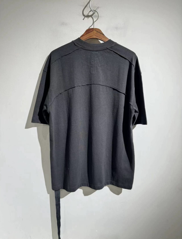 American Style Vintage Washed T-shirt Unisex Patch Design Trendy_voghion.com