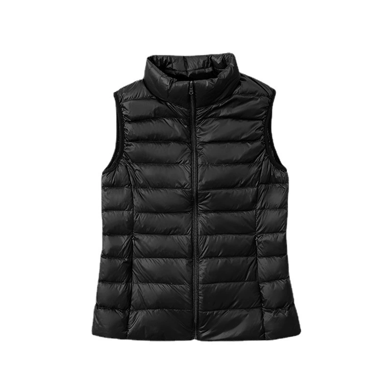 Short vest with down, light and thin winter tank top, jacket