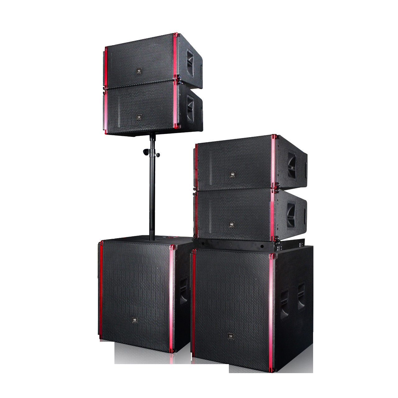 Los altavoces line array individuales de doce pulgadas son esenciales para altavoces line array de audio profesionales para escenarios de exteriores a gran escala.