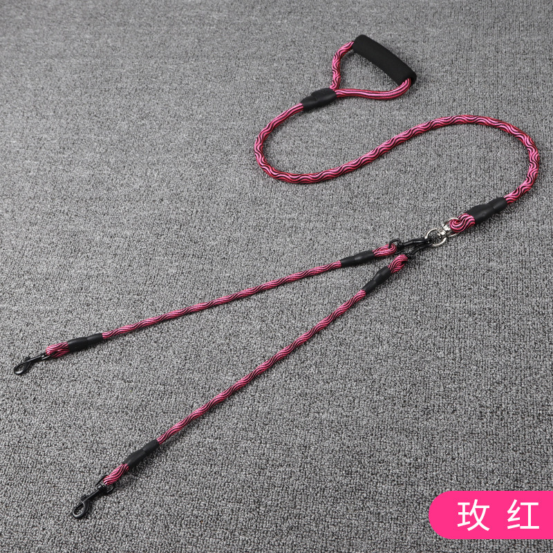 波浪纹一拖二牵引绳18