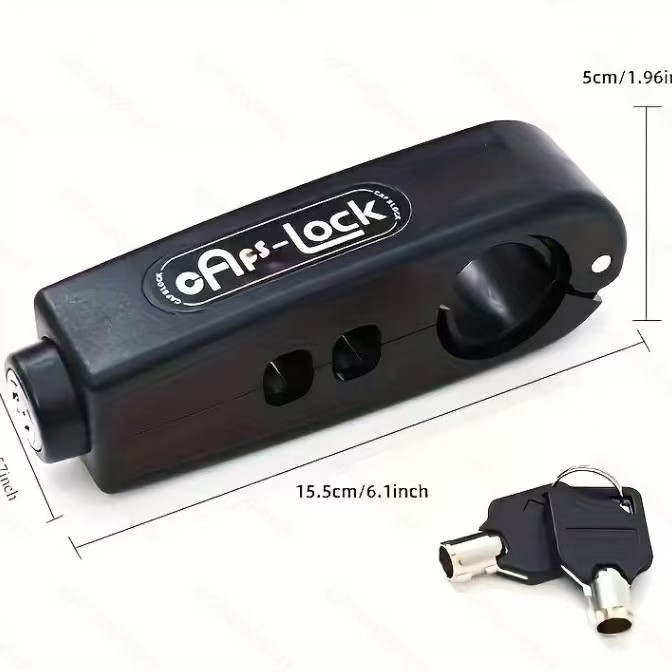 Candado Antirrobo para Manillar de Motocicleta de ABS para Motocicleta, Bicicleta y Vehículo Eléctrico