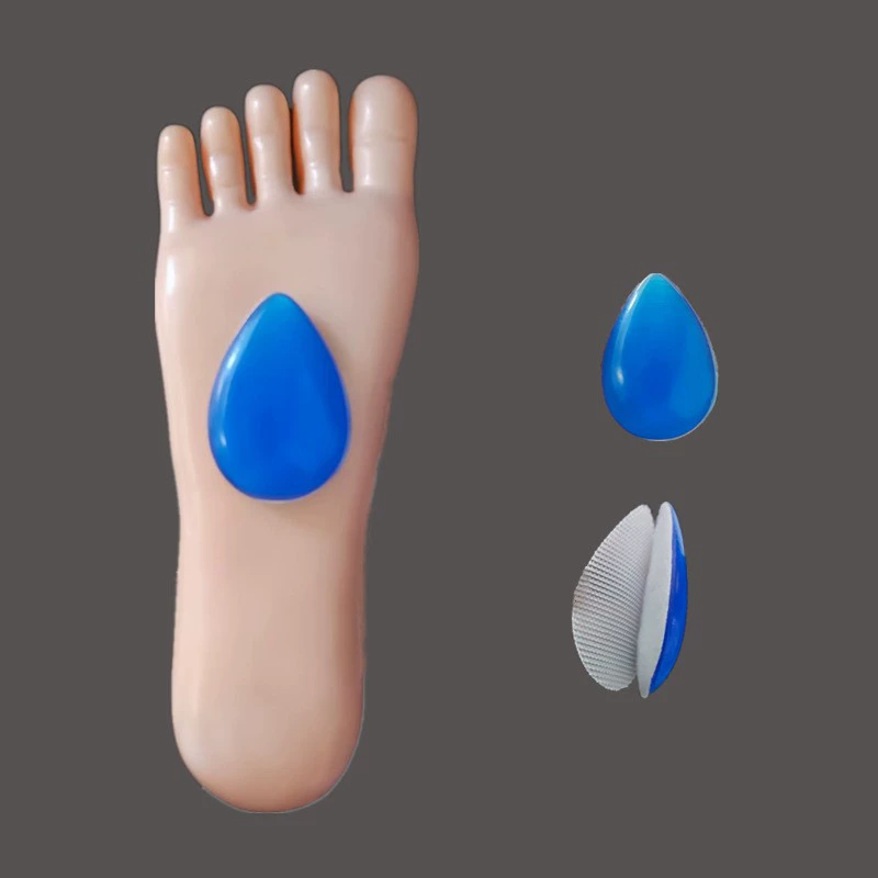 Силиконовая подушка для ног липучка плоская плоская поднога поддержка полукровка толстая подушка передняя подушка передняя подушка защита ладони