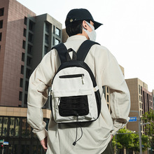 爆款旅行户外双肩包情侣高颜值轻便大容量登山包包简约撞色小背包