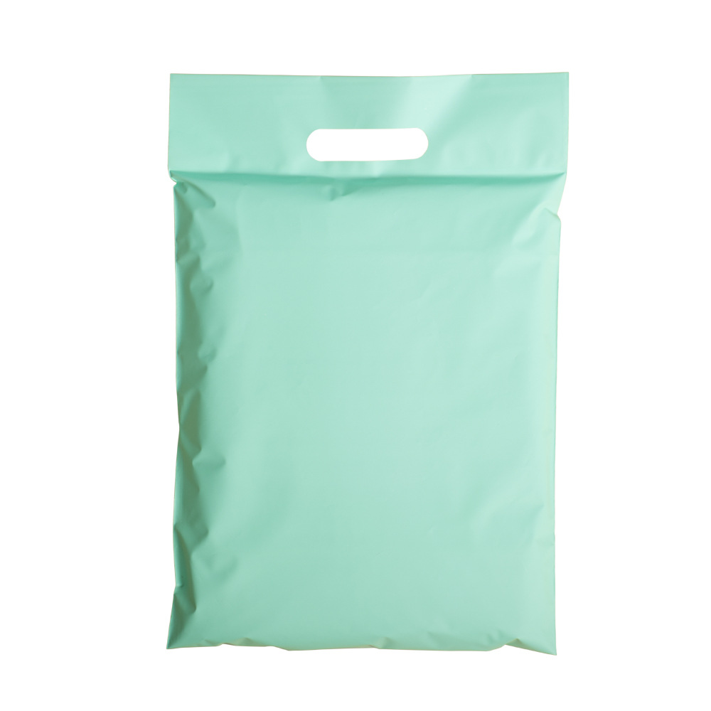 Bolsas de entrega biodegradables personalizadas, procesamiento de bolsas de embalaje personalizadas, bolsas de embalaje gruesas, bolsas de entrega expresas verdes impermeables