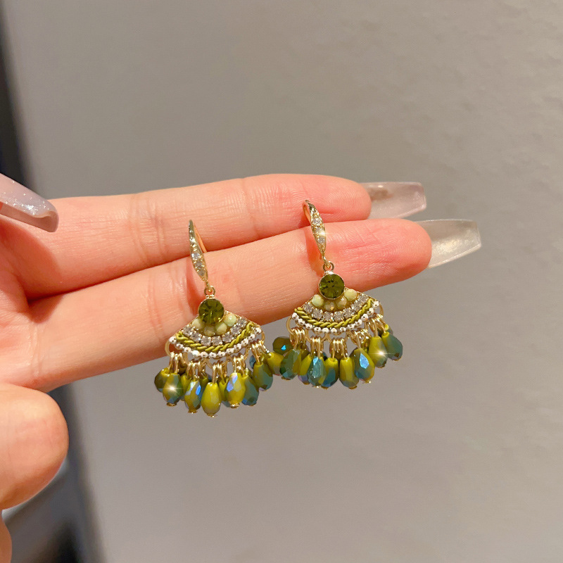 Retro ethnic small design fashionable earrings